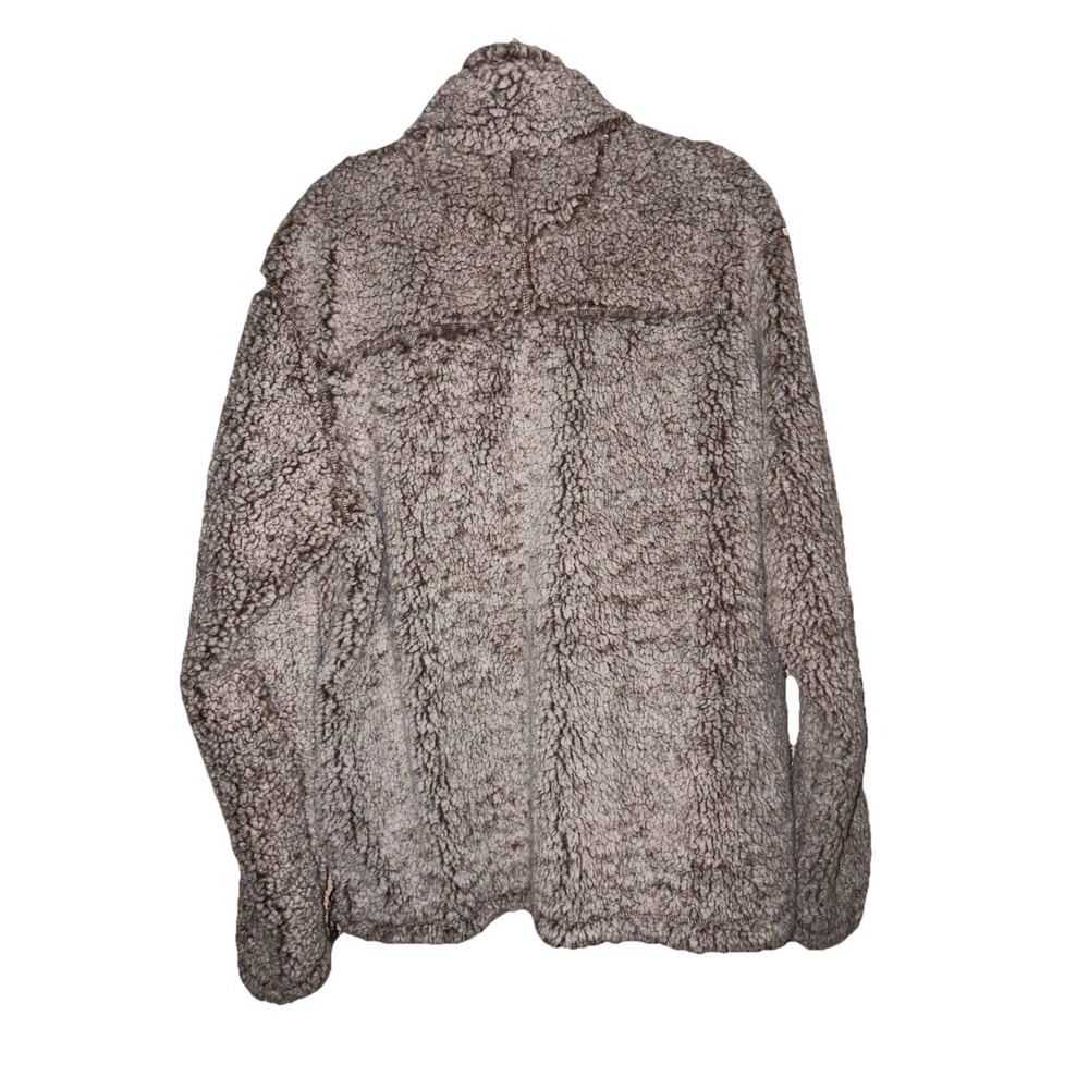 NWT Men's Member's Mark BROWN Sherpa Pullover Quarter Zip Sweater 2XL - Picture 2 of 8